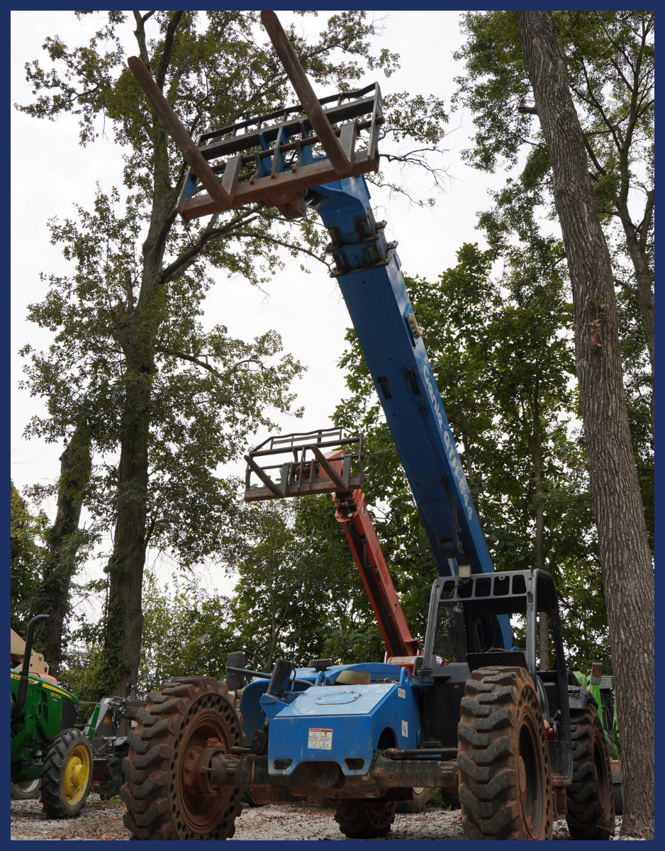 Blue Forklift Tall