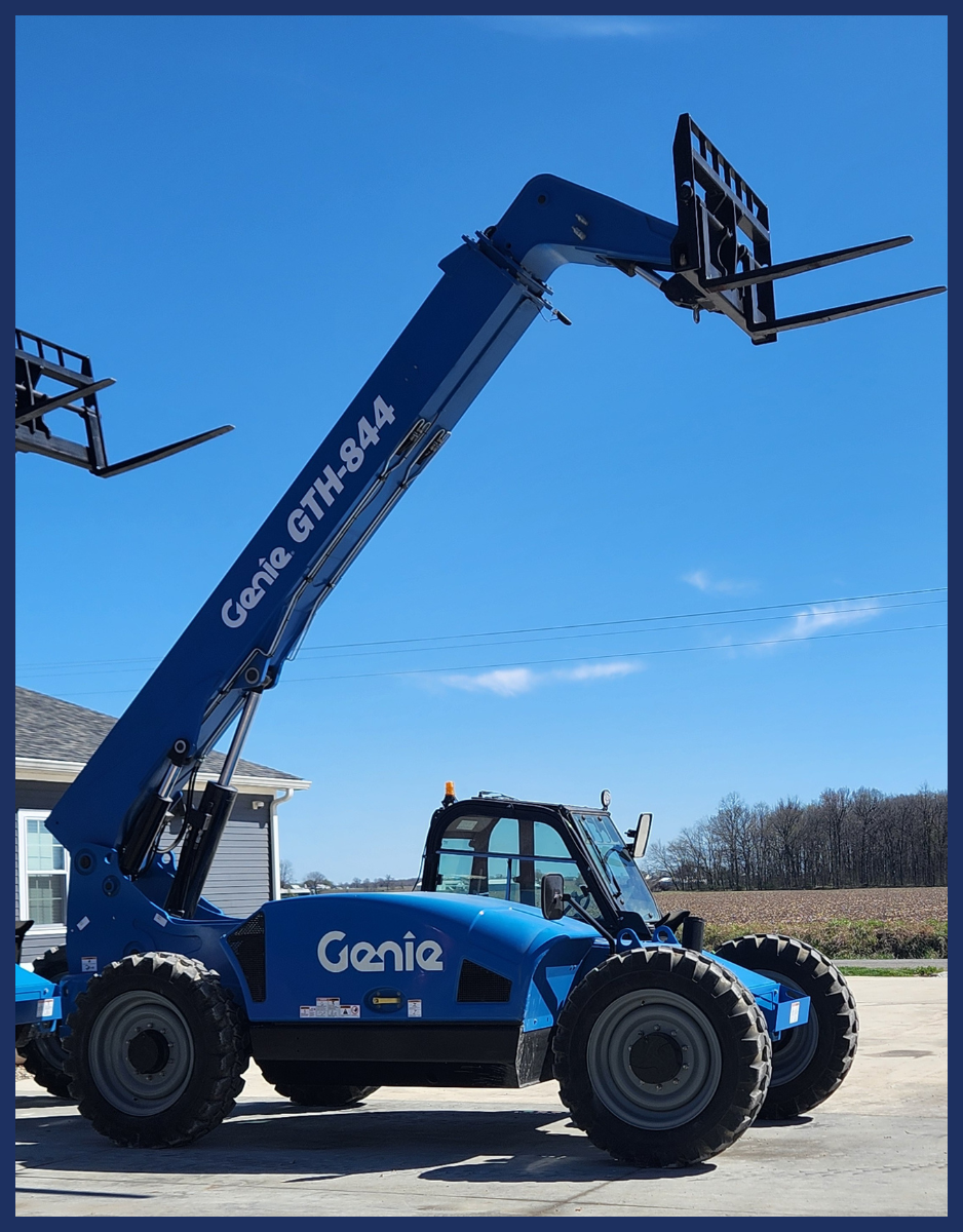 Powerful Blue Forklift